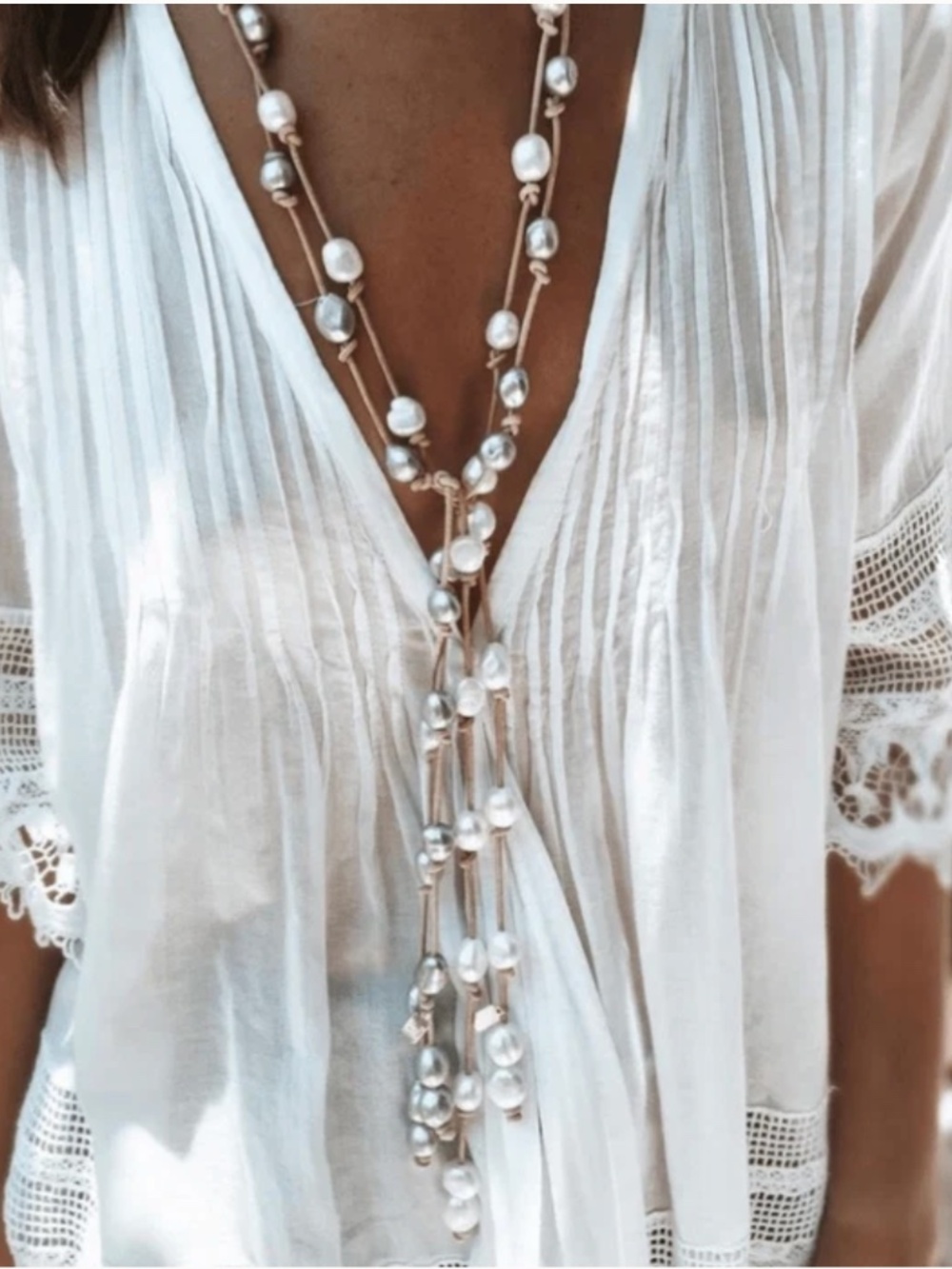 Perle by Lola Classic Lariat Necklace